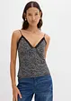 Top in mesh con spalline sottili, bonprix