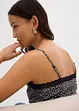 Top in mesh con spalline sottili, bonprix