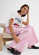 Pantaloni con elastico in vita in puro cotone, bonprix