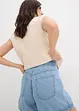 Shorts in jeans con comodo elastico, vita alta, bonprix