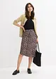 Gonna leopardata con spacco, bonprix