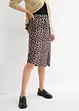 Gonna leopardata con spacco, bonprix