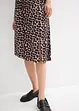 Gonna leopardata con spacco, bonprix