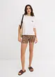 Maglietta cropped con spalle scese, bonprix