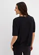 Maglietta cropped con spalle scese, bonprix
