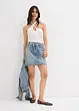 Gonna di jeans con cinta asimmetrica, bonprix