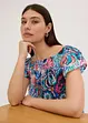 Blusa con spalle scoperte in misto viscosa leggero, bonprix