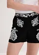 Shorts con ricami in morbido misto viscosa, bonprix