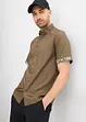 Camicia a maniche corte in viscosa, slim fit, bonprix