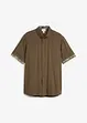 Camicia a maniche corte in viscosa, slim fit, bonprix
