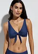 Reggiseno per bikini effetto denim con ferretto, bonprix