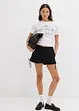 Shorts in misto cotone elasticizzato con elastico in vita, bonprix