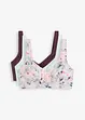 Reggiseno senza ferretto con cotone biologico morbido (pacco da 3), bonprix