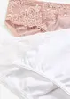Slip con pizzo (pacco da 4), bonprix