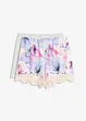 Pantaloni pigiama corti in misto viscosa morbido (pacco da 2), bonprix