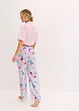 Pantaloni pigiama lunghi in satin lucido, bonprix
