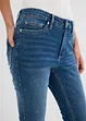 Jeans skinny elasticizzati cropped, a vita media, bonprix