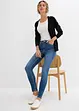 Jeans skinny elasticizzati cropped, a vita media, bonprix