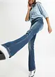 Jeans flared elasticizzati, vita bassa, bonprix
