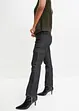 Jeans cargo straight con effetto lavato, bonprix