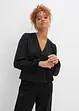 Blusa in satin con effetto a portafoglio, bonprix