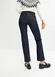 Jeans elasticizzati wide leg, vita alta, bonprix