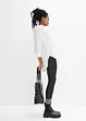 Leggings effetto jeans in misto cotone, bonprix