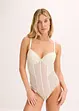 Body con perizoma e pizzo elastico, bonprix