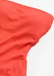 Costume intero a trama operata con spalline trasparenti, bonprix