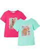 T-shirt in puro cotone biologico (pacco da 2), bonprix