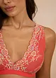 Bralette senza ferretto con pizzo colorato, bonprix