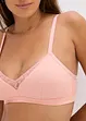 Bralette imbottita senza ferretto con cotone biologico (pacco da 2), bonprix