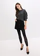 Leggings con comoda fascia in vita e ricamo traforato, 80 DEN, bonprix