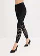 Leggings con comoda fascia in vita e ricamo traforato, 80 DEN, bonprix