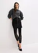 Leggings con comoda fascia in vita e ricamo traforato, 80 DEN, bonprix