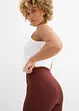 Pantaloncini in jersey a costine, vita alta, bonprix