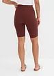 Pantaloncini in jersey a costine, vita alta, bonprix