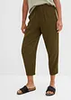Pantaloni larghi in jersey operato, bonprix