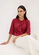 Blusa in satin lucido, bonprix