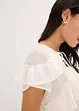 Camicetta di chiffon con volant, bonprix
