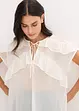 Camicetta di chiffon con volant, bonprix