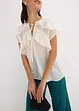 Camicetta di chiffon con volant, bonprix
