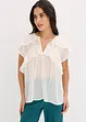 Camicetta di chiffon con volant, bonprix