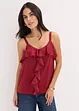 Top con spalline sottili in satin lucido, bonprix