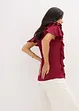 Maglia con volant in misto modal morbido, bonprix