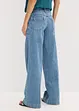 Jeans wide leg extra lunghi low stretch, vita media, bonprix