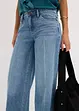 Jeans wide leg extra lunghi low stretch, vita media, bonprix