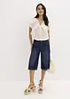 Bermuda in jeans low stretch, vita media, bonprix