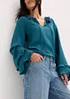 Bermuda in jeans low stretch, vita media, bonprix