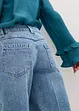 Bermuda in jeans low stretch, vita media, bonprix